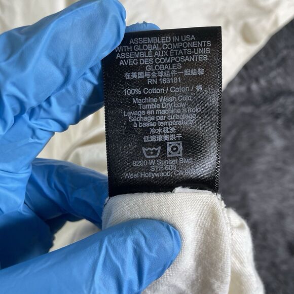 Rhude T-Shirt Men's Large Beige Short Sleeve "Premium Cigars" Graphic Tee Design - Picture 6 of 8